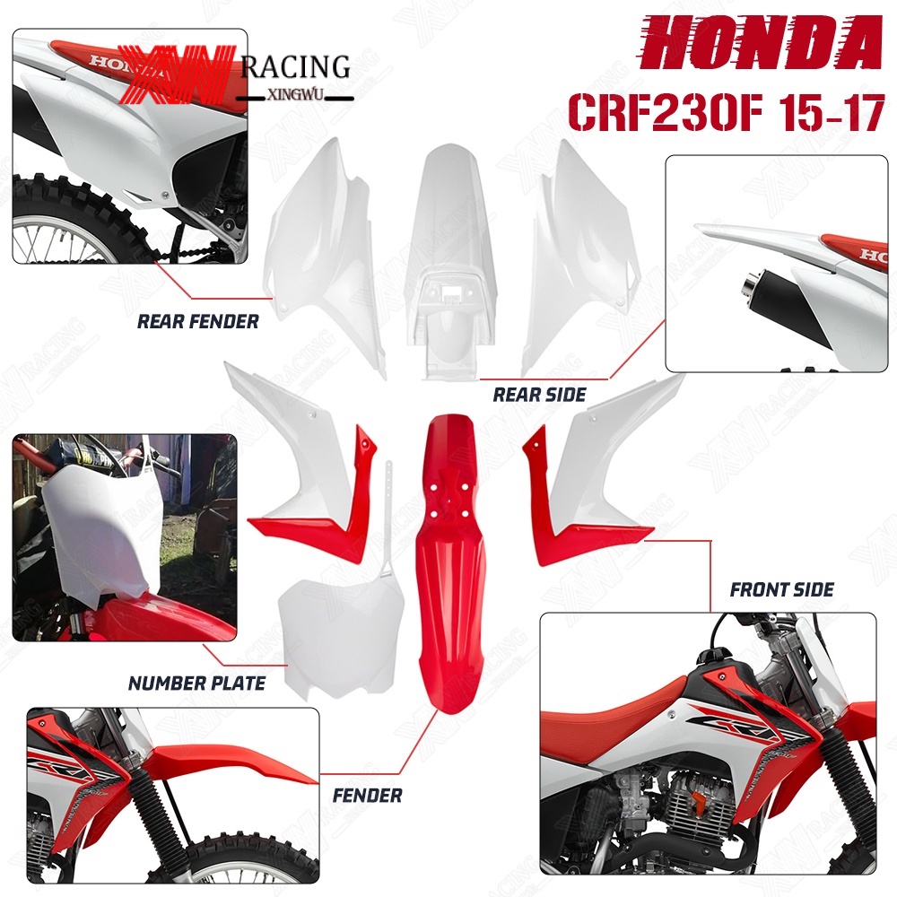 Dirt Pit Bike XR200 ABS Plastic Fender Fairing Body Work Kit Set For