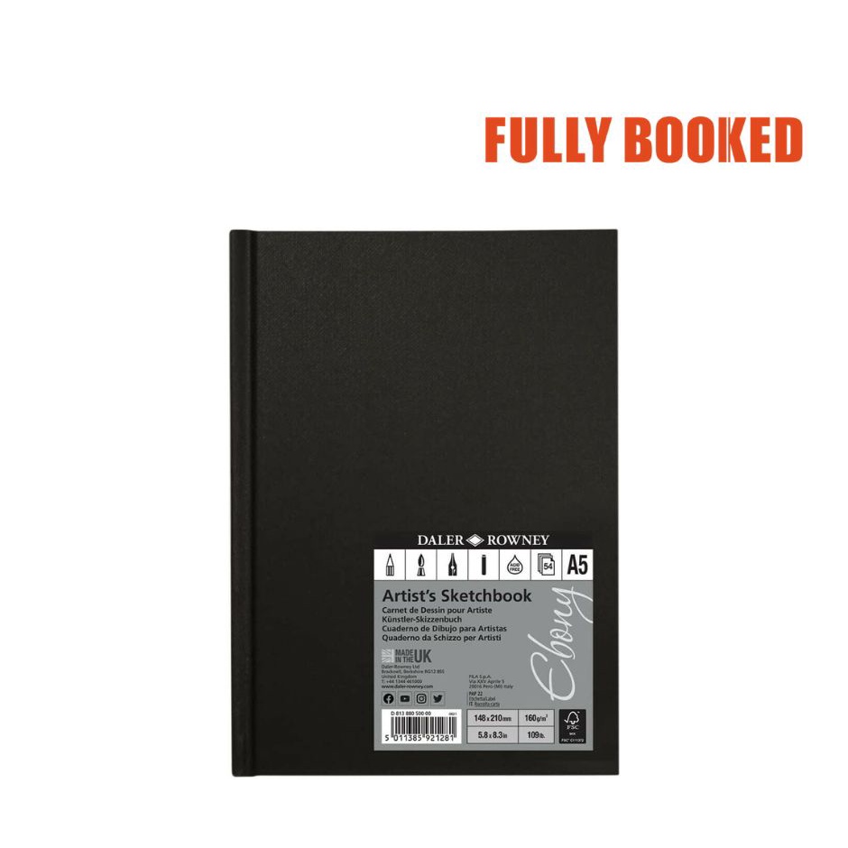 Daler Rowney: A5 Hardback Sketchbook (Ebony) | Shopee Philippines