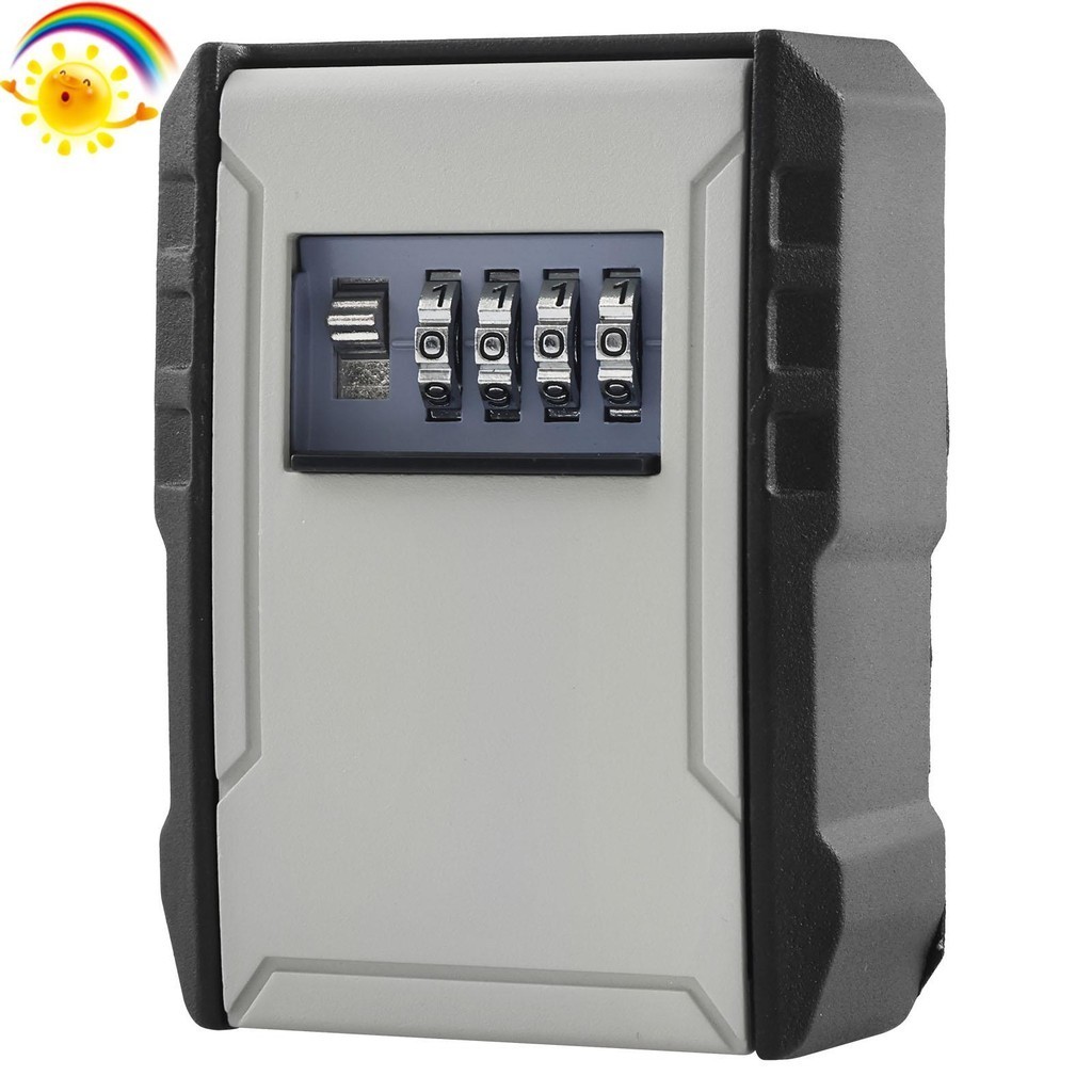 Key Safe Box Wall Mounted Key Lock Safe Box 4 Digit Combination Key Box ...
