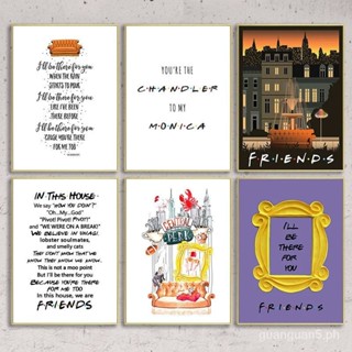 Friends TV Series Apartment Poster Canvas Wall Art Home Deco