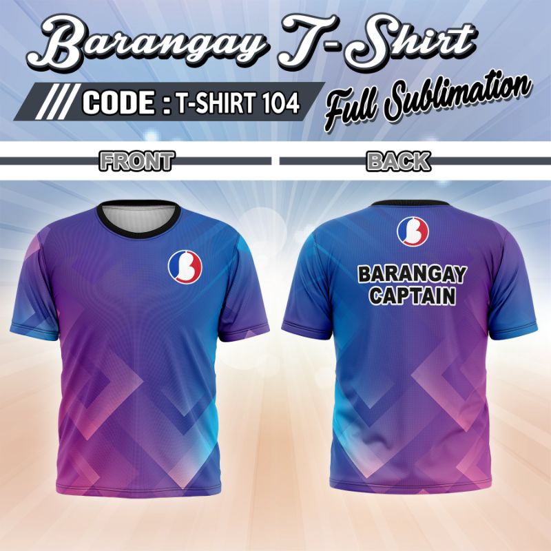 Brgy. Captain T-shirt full sublimated | Shopee Philippines