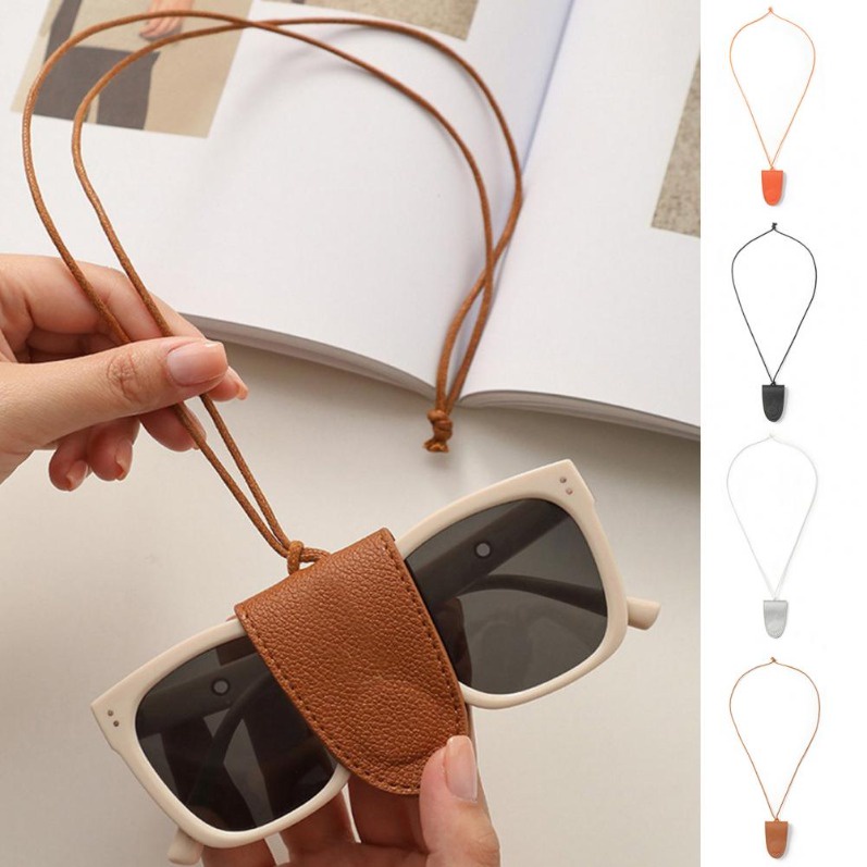 Magnetic Sunglasses Storage Faux Leather Outdoor Glasses Storage Rope Eyeglasses Strap Magnetic Glasses Accessories Shopee Philippines