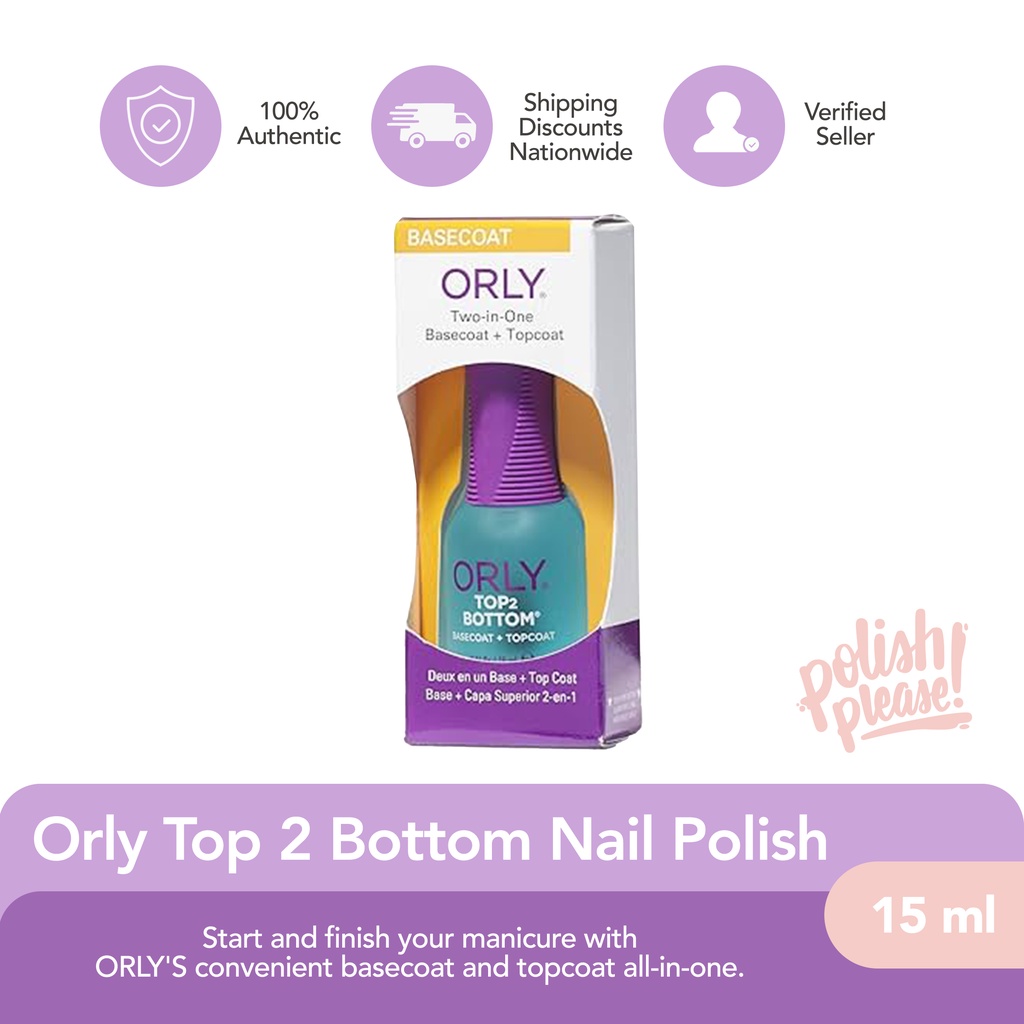 Orly Top 2 Bottom Nail Polish (15 ml) | Shopee Philippines