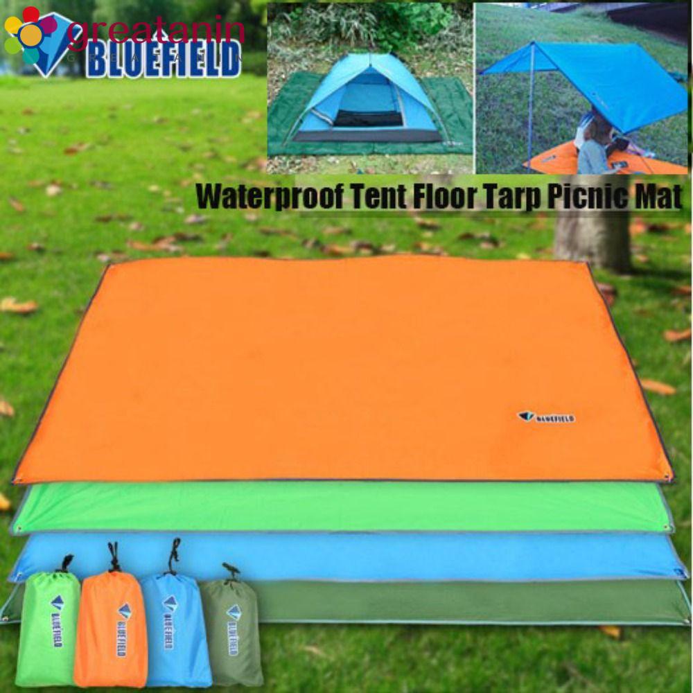GREATANIN Tent Floor Tarp, Tent Footprints with Sack Picnic Mat, 4