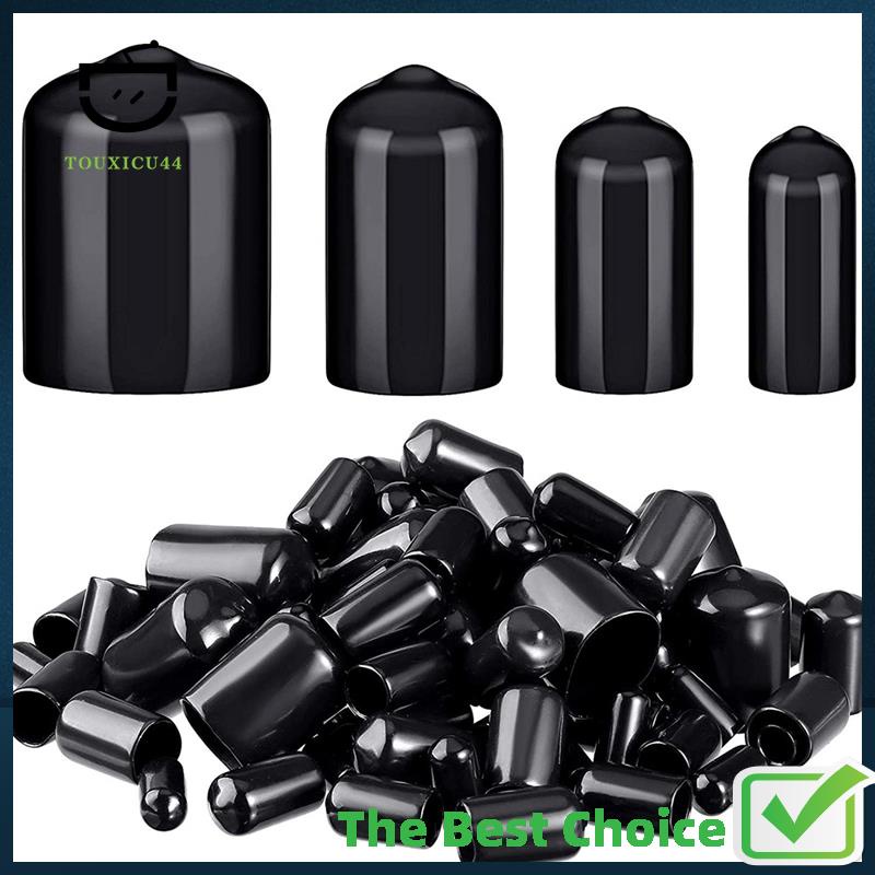 Rubber thread caps top