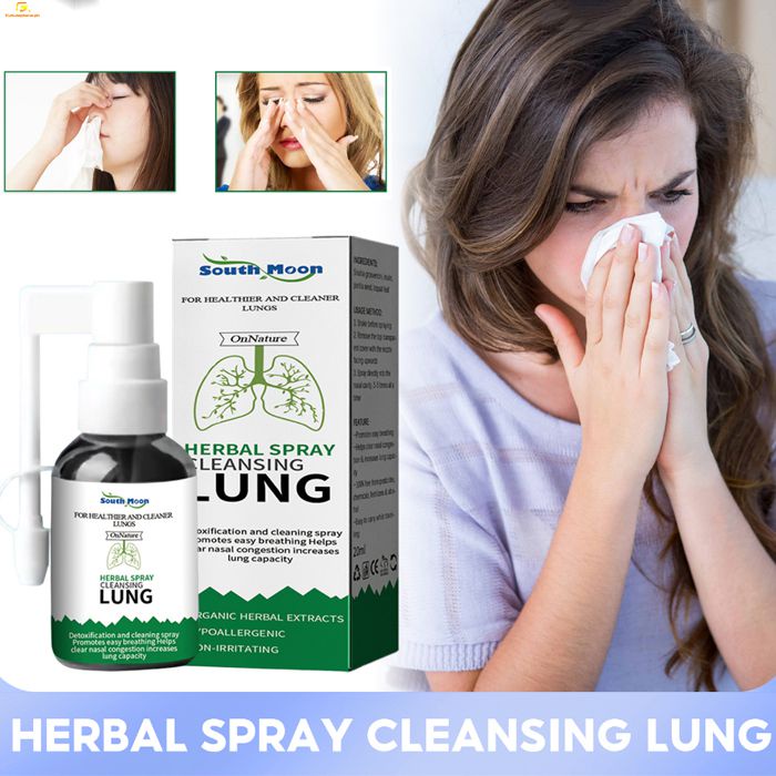 South Moon Herbal Cleaning Lung Throat Spray Detoxification Quit