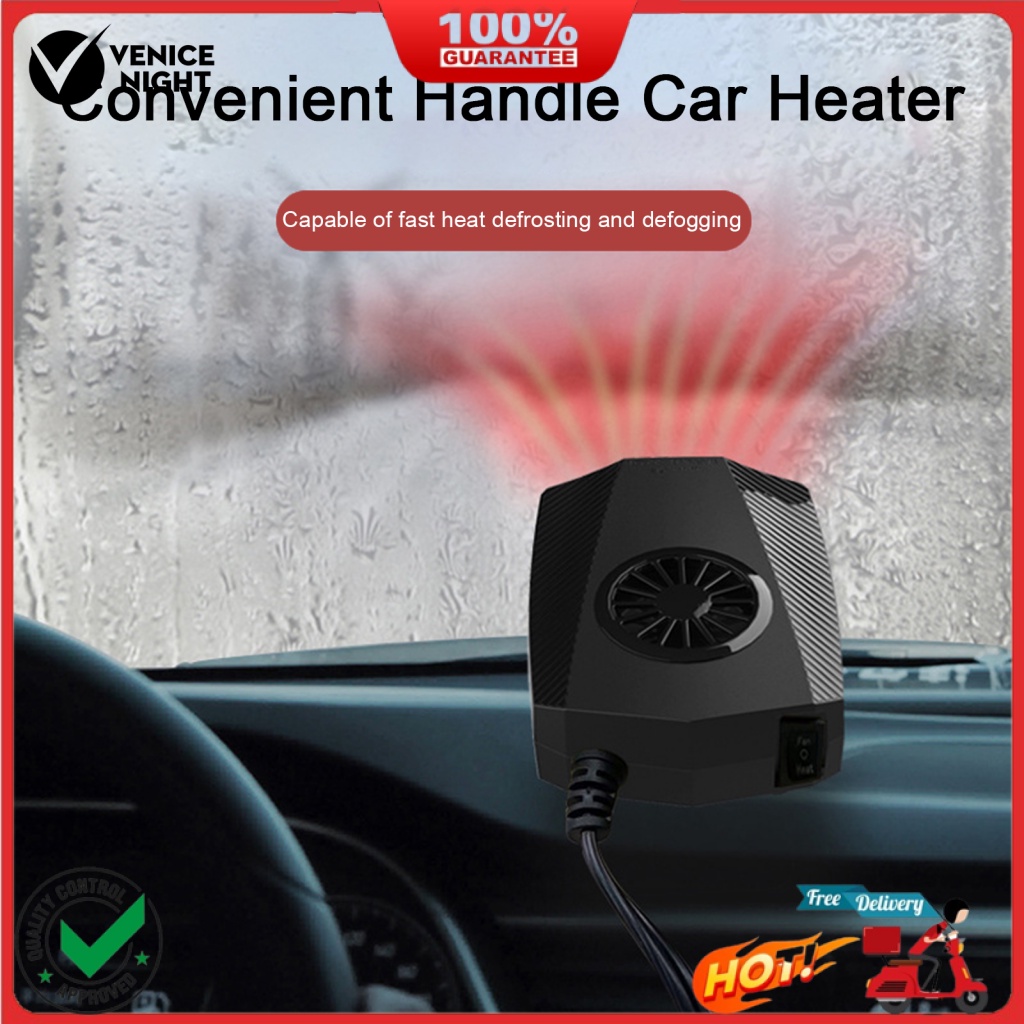 VE.B Car Heater Defroster Portable Car Heater 360° Rotatable Car Heater