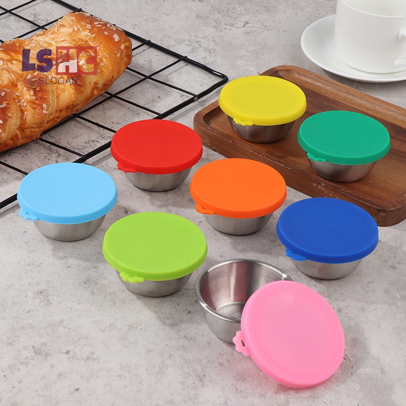 50mL Salad Condiment Containers with Lids Leak Proof Dipping Sauce Cups\