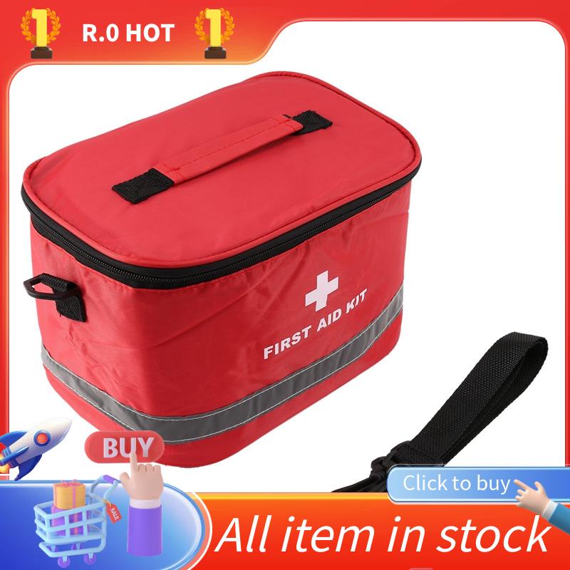Outdoor First Aid Kit Sports Camping Bag Home Emergency Survival ...