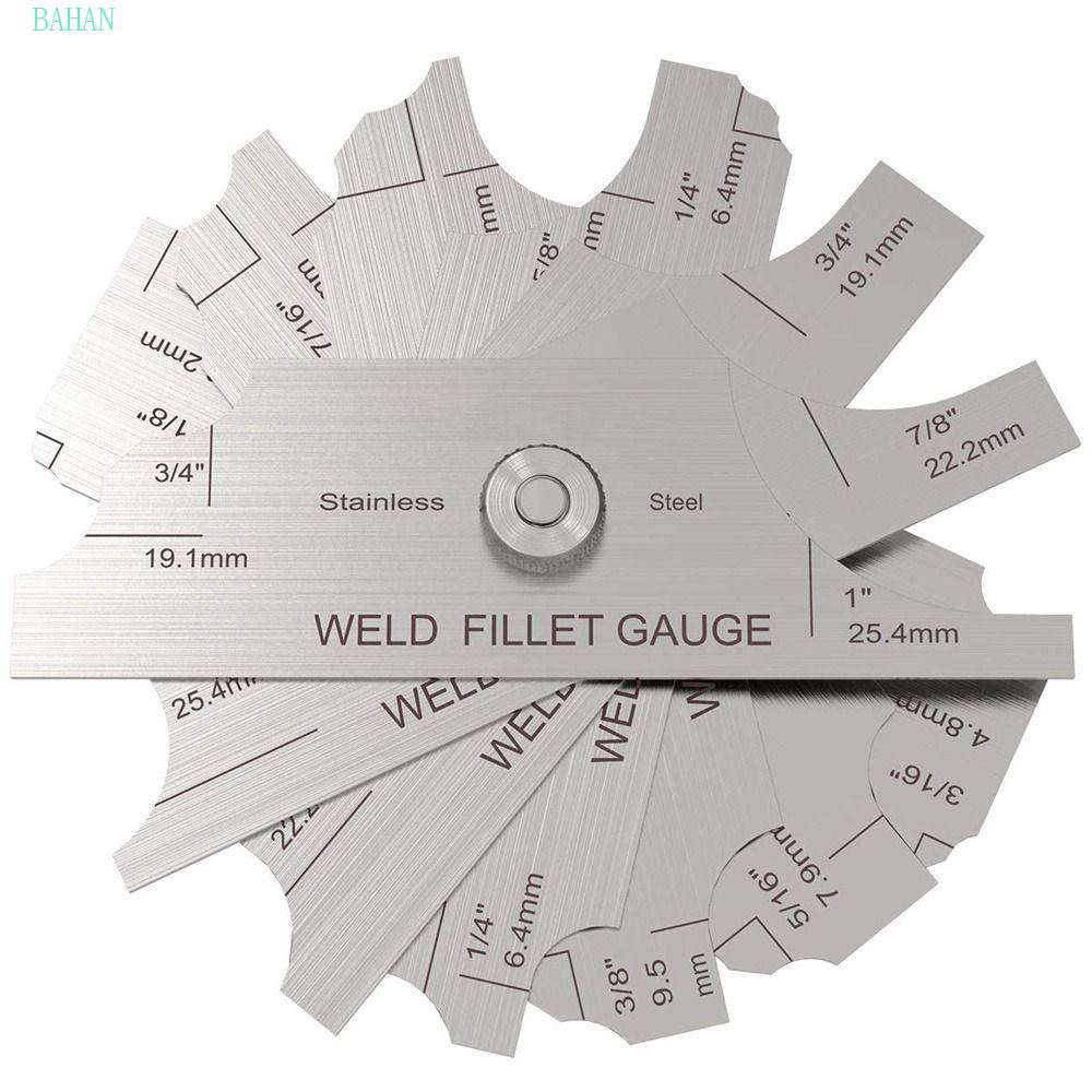 BAHAN 7PCS Weld Fillet Gages Set, MG-11 MM & Inch Welding Gauge ...