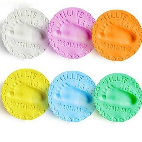 Baby hand foot inkwell ultra light stereo baby care air drying soft ...
