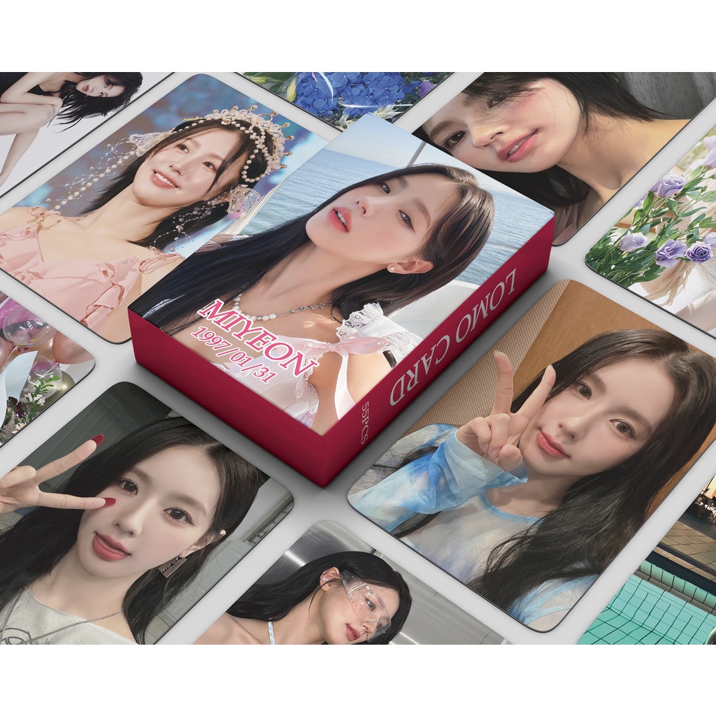 55pcs (G)IDLE Lomo Cards Album HEAT I WANT THAT Photocards I DO Minnie ...