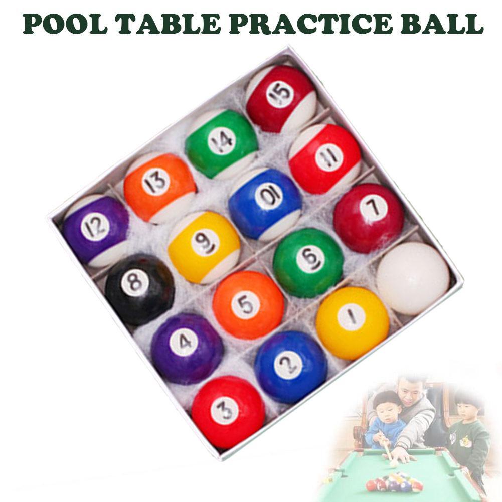 Set Of 16 Mini Billiard Balls 25 Mm In Diameter Childrens Billiard