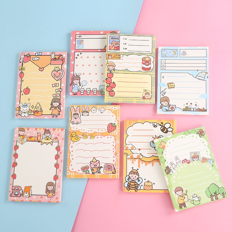 Re Ready Stock Creative Note Paper Student Note Pad Korean ins Girl ...