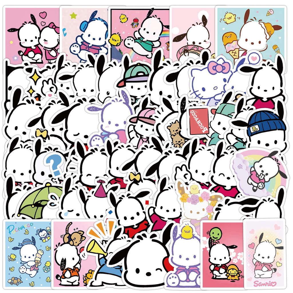 CSS 50Pcs/Set Pochacco Graffiti Waterproof Sticker Cute Cartoon DIY ...
