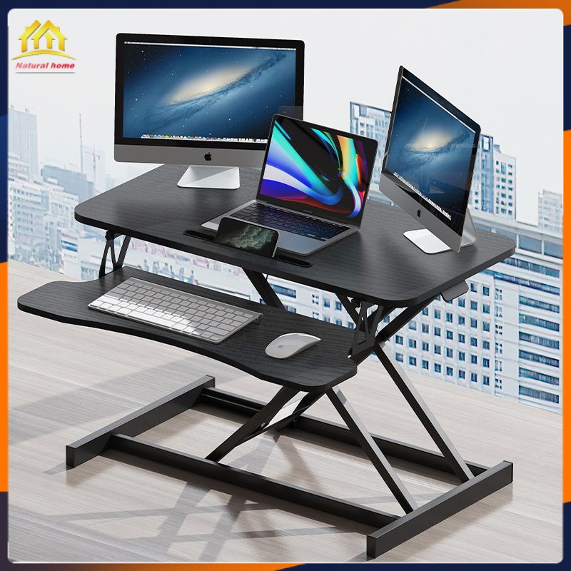 Liftable Computer Desk Adjustable Elevated Rack Upper Table Pneumatic ...