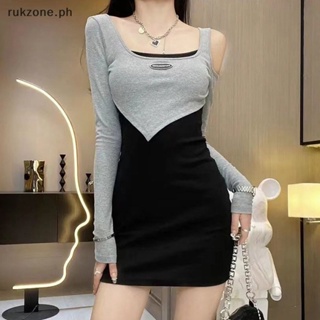 Y2K Kpop Drawstring Spaghetti Dress, Casual Sleeveless Ruched Solid Bodycon  Dress, Women's Clothing