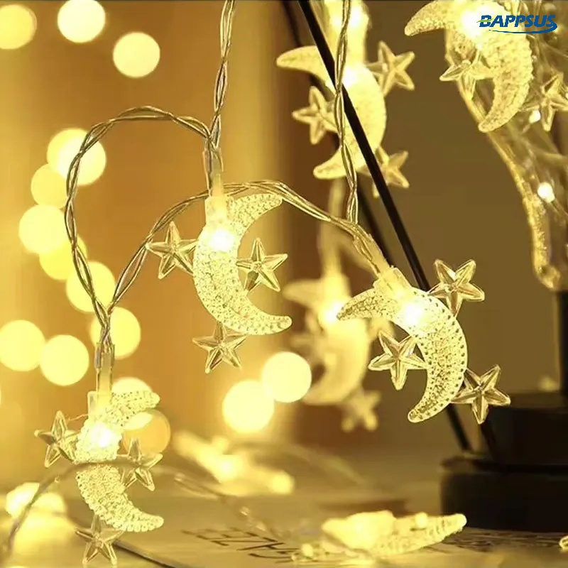 Moon Star Led String Lights EID Mubarak 2024 Ramadan Eid Al-Fitr ...