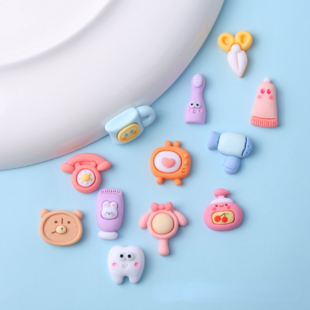 Cartoon Alarm Clock Crocs Jibbitz Cup Teeth Jibits Charm Toothbrush