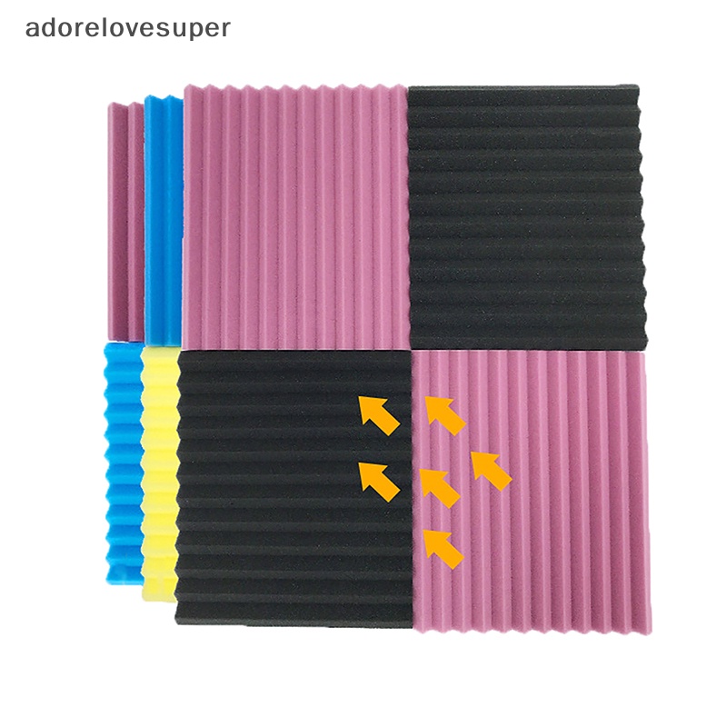 AD1PH Acoustic Foam 30X30X2.5cm Flame Retardant Soundproofing Noise ...