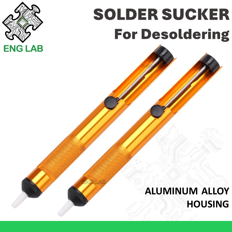 ENGLAB★Aluminium Solder Sucker, Desoldering Vacuum Pump, Solder Removal