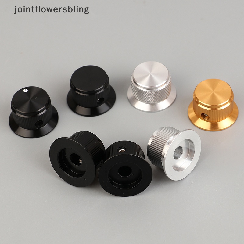 24-Pack Aluminum Potentiometer Knobs - 5.7mm Shaft, Black/Gold/Silver, For Synthesizers & Amplifiers
