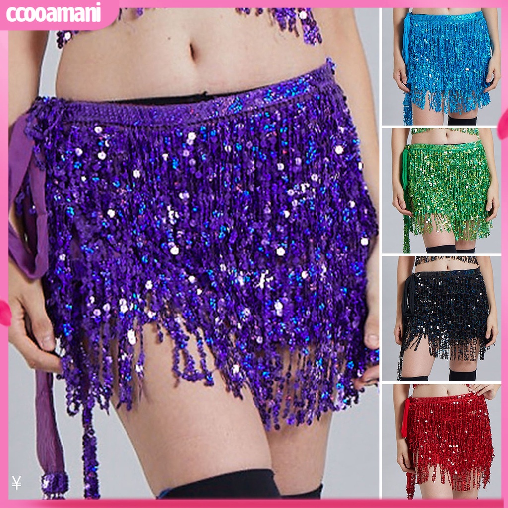 Belly Dancing Skirt Shining Mini Skirt Exquisite Bohemia Style Short