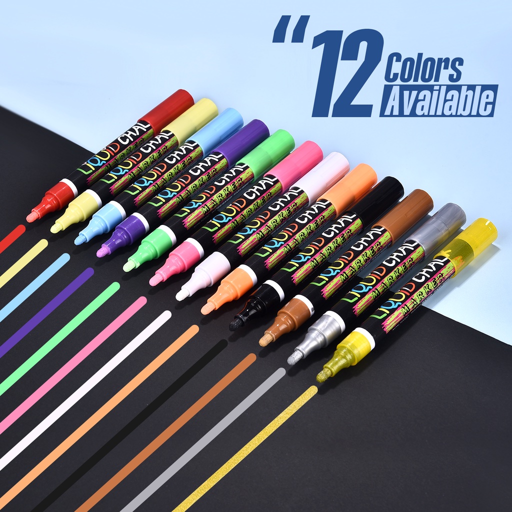 Erasable Liquid Chalk Marker Pen Blackboard Marker for Ceramics Office
