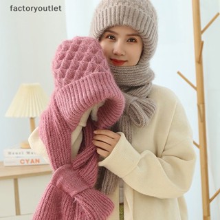 FCPH Fashion Winter Women Novelty Hat And Scarf In One Piece Knited Caps Warm Casual Hat Scarf Set Women Caps Warmer Cycling Hat FCC Shopee Philippines