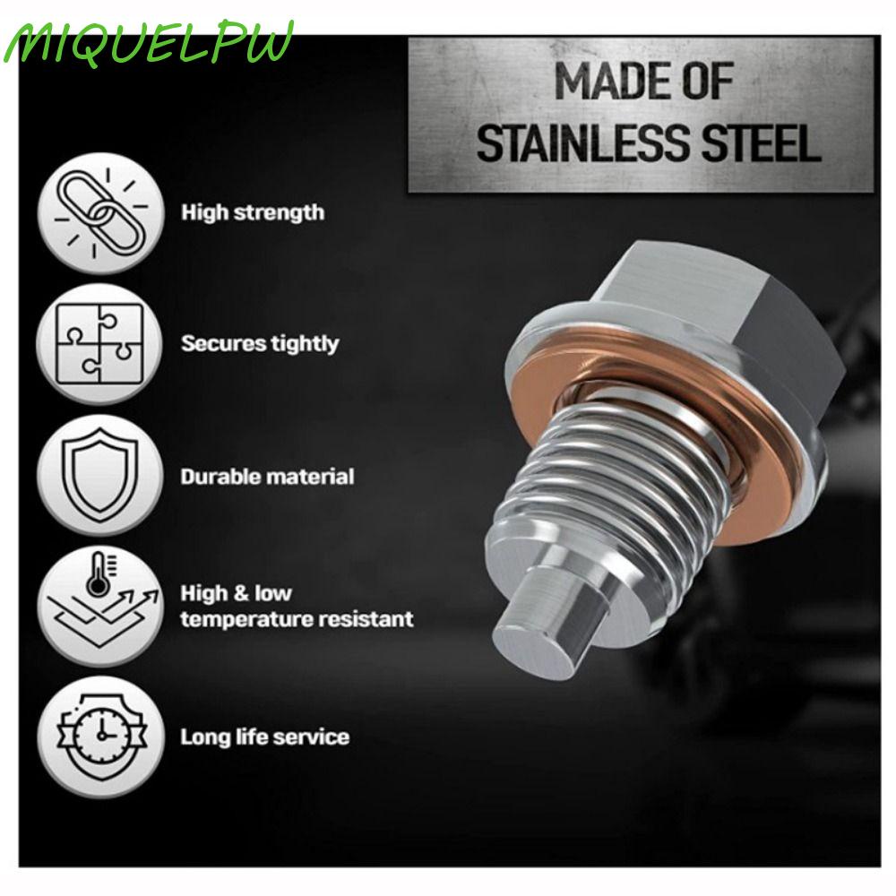 MIQUELPW Oil Drain Plug, M12 M16 M18 M20 Oil Pan Plug, Screw