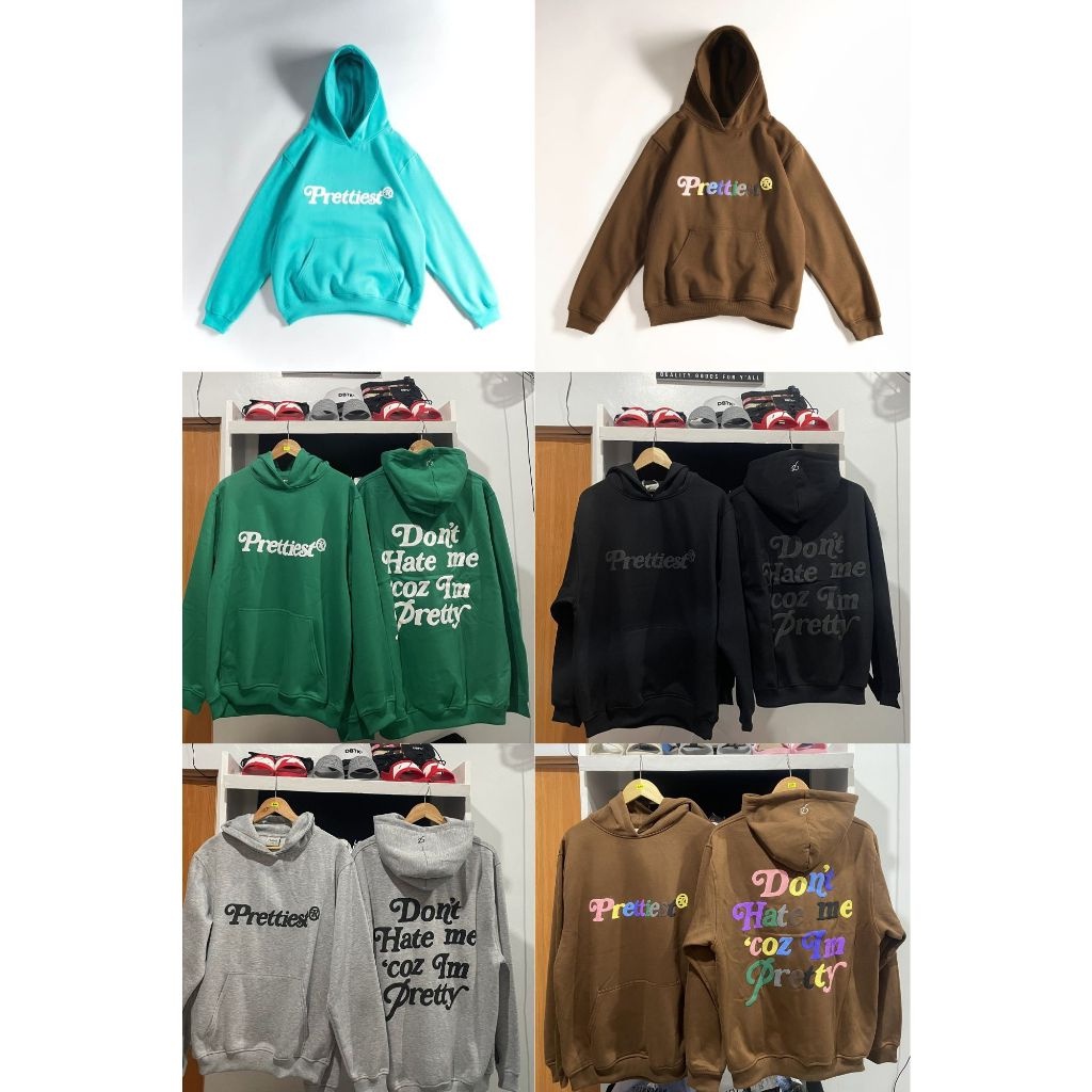 R%Prettiest® ‘Y2’ HOODIE (BROWN FINAL FORM,BLACK, CHARCOAL GRAY, GREEN ...