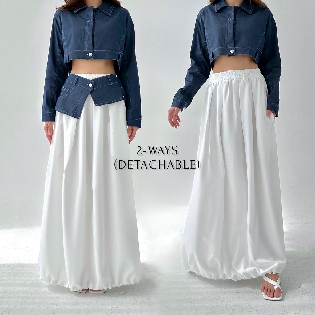 Roland Skirt - Long Skirt Women Long Midi Maxi Wide Skirt Woman Korean ...