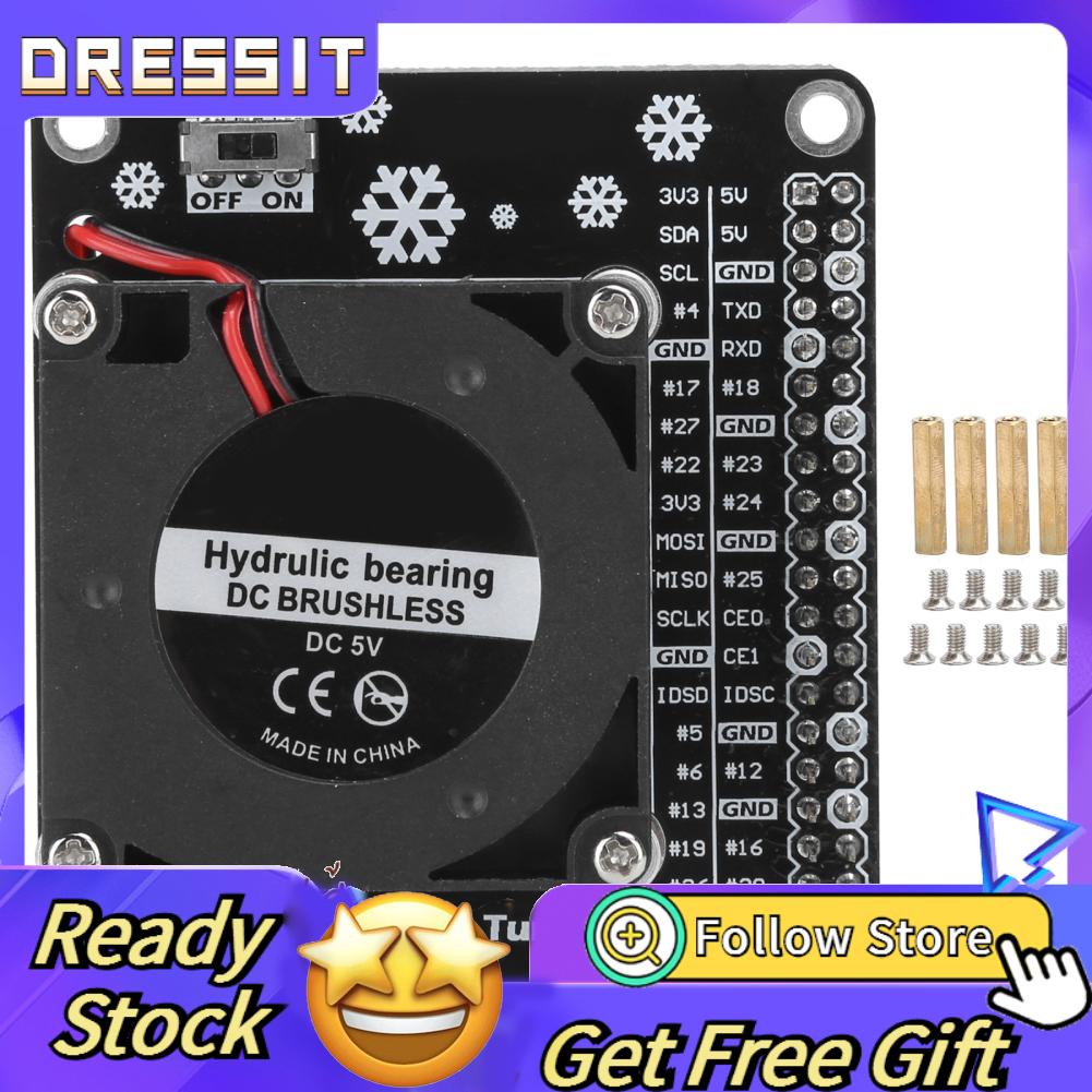 Dressit Turbo Cooling Fan Brushless w LED Light Expansion Board Fit for ...