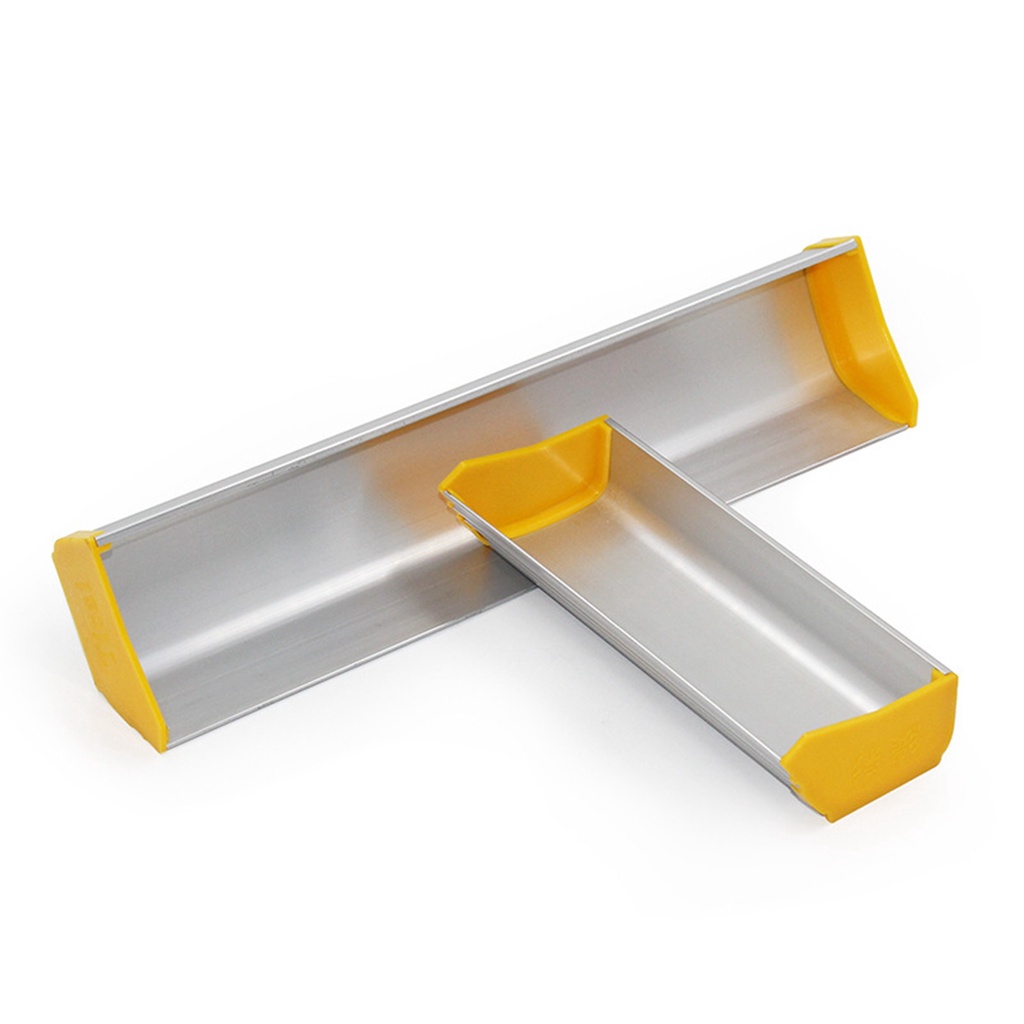 FINGERINSPIRE 3 Scoop Coater Größe 16.5/30.5/41.5cm Aluminium Screen Coater Mit 50 Holz Cakesicle Sticks Dual Edge Emulsion Scoop Platinum Scoop Coating Tool Für Siebdruck Zubehör
