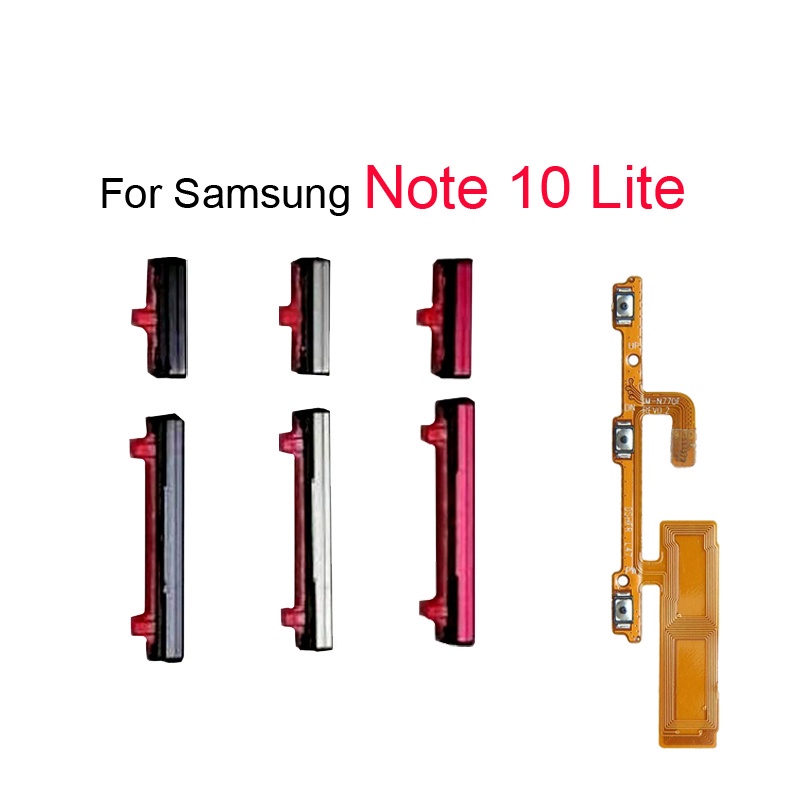 Power Button Flex Out Side Volume Key For Samsung Galaxy Note 10 Lite 