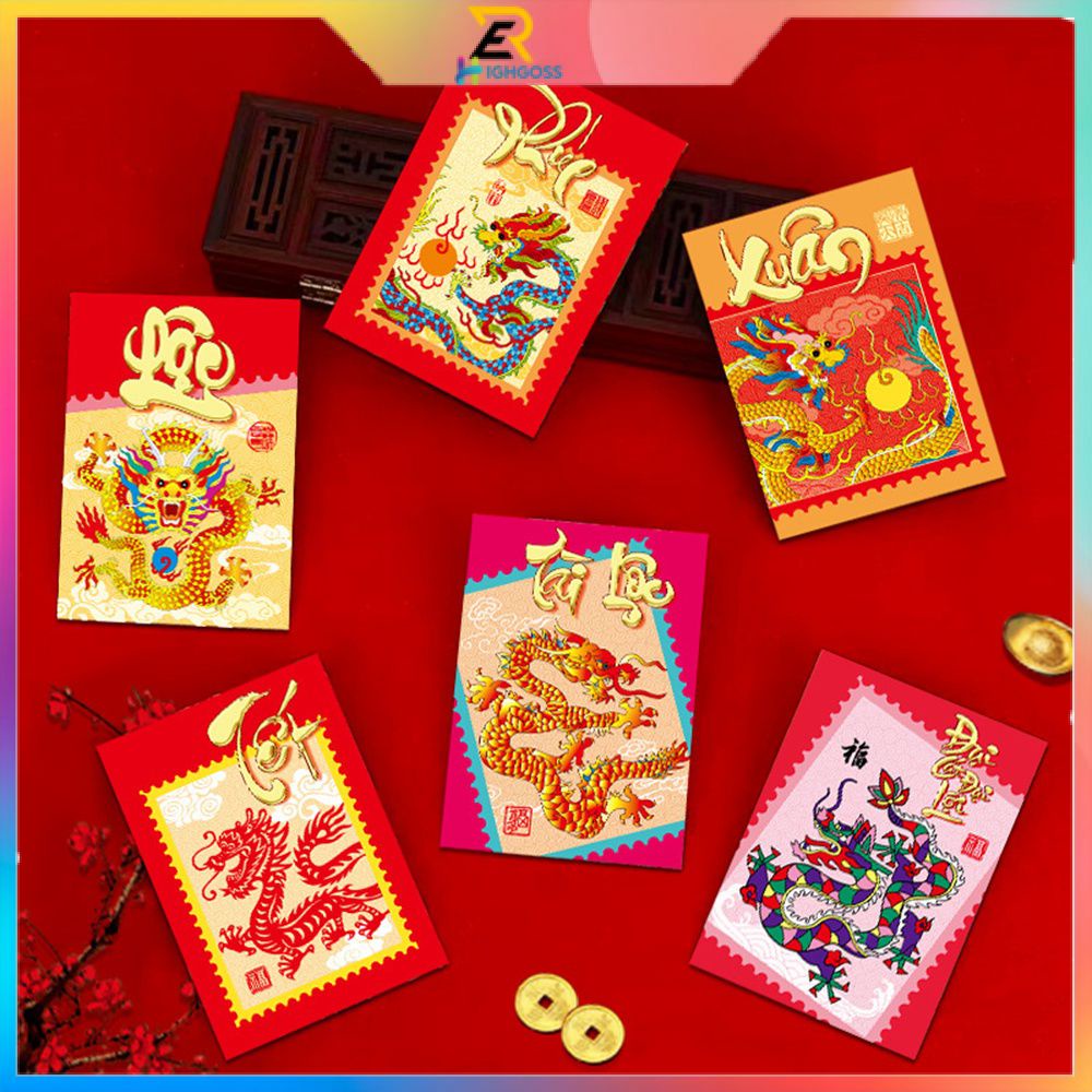 2024 New Year Mini Ampao Money Envelop 2024 Creative Coin Envelopes Red ...