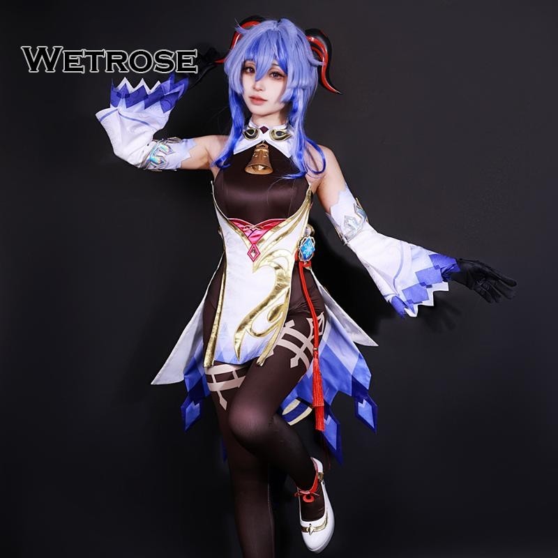 Wetrose Genshin Impact Ganyu Gan Yu Ssr Costume Cos Suit Game Womens Suit Plain Cosplay Set 1581