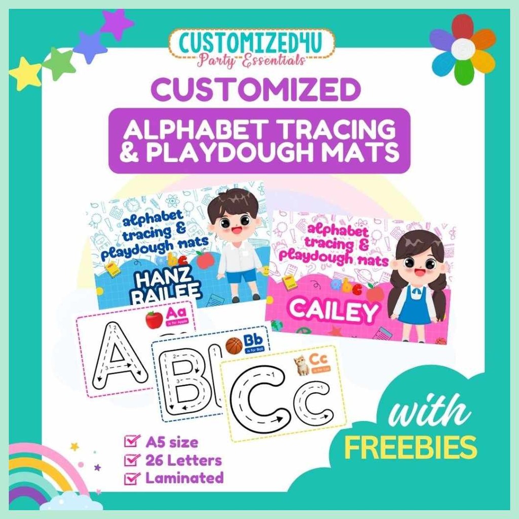 Laminated:yo^Alphabet|x@Tracing`xM;&%KL:Playdough%wg:Mats | Shopee ...