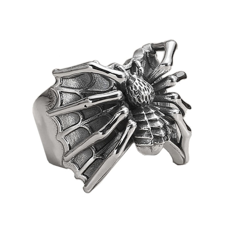 XU Gothic Spiders Open Rings Punk Style Statement Rings Adjustable ...