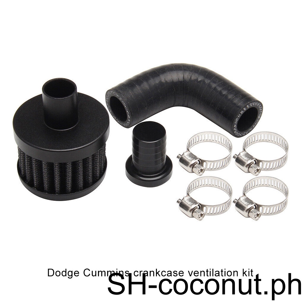 Black Complete CCV Kit Eliminate Oil Buildup Engine Functionality Can