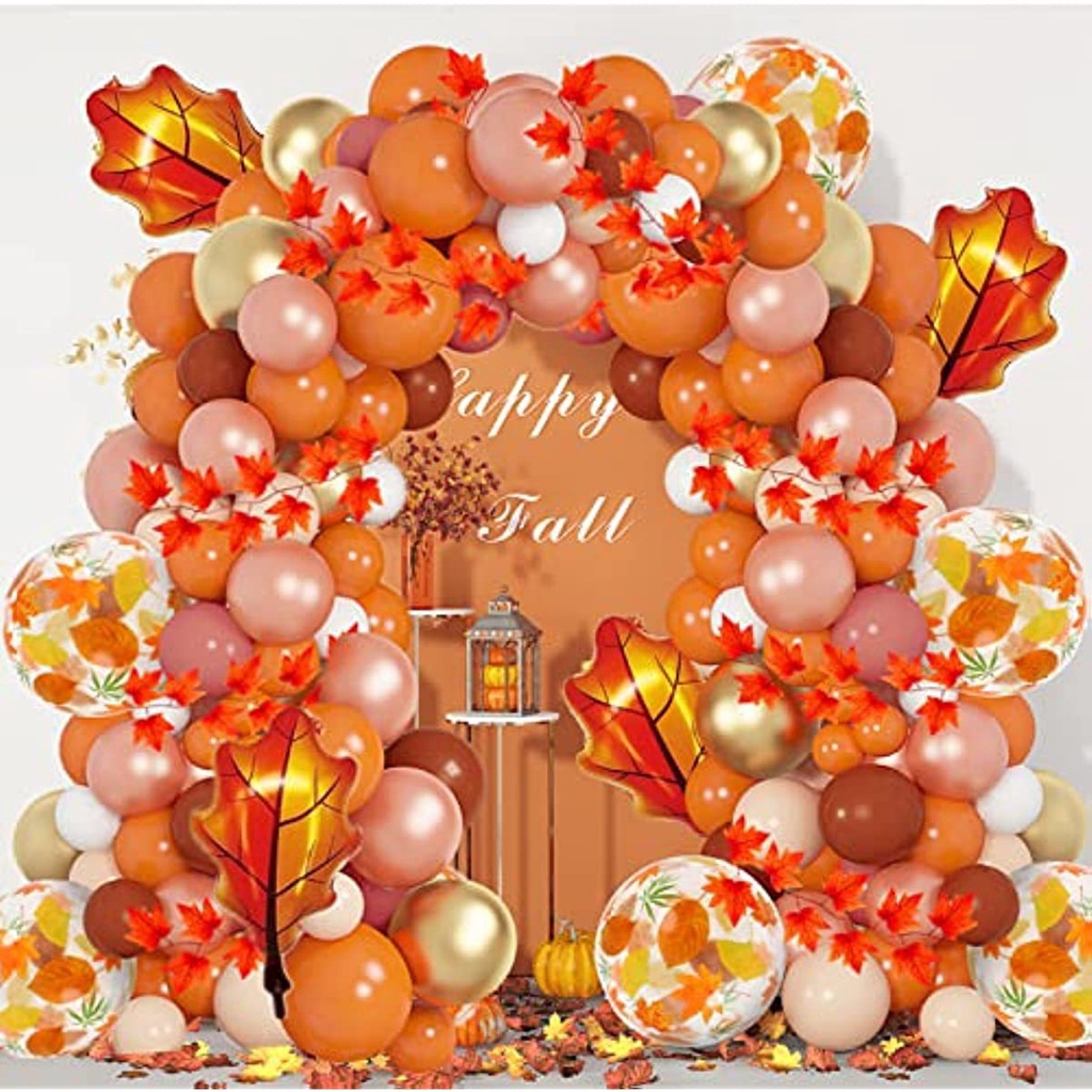 Thanksgiving Party Balloon Flower Ring Combination Set Birthday