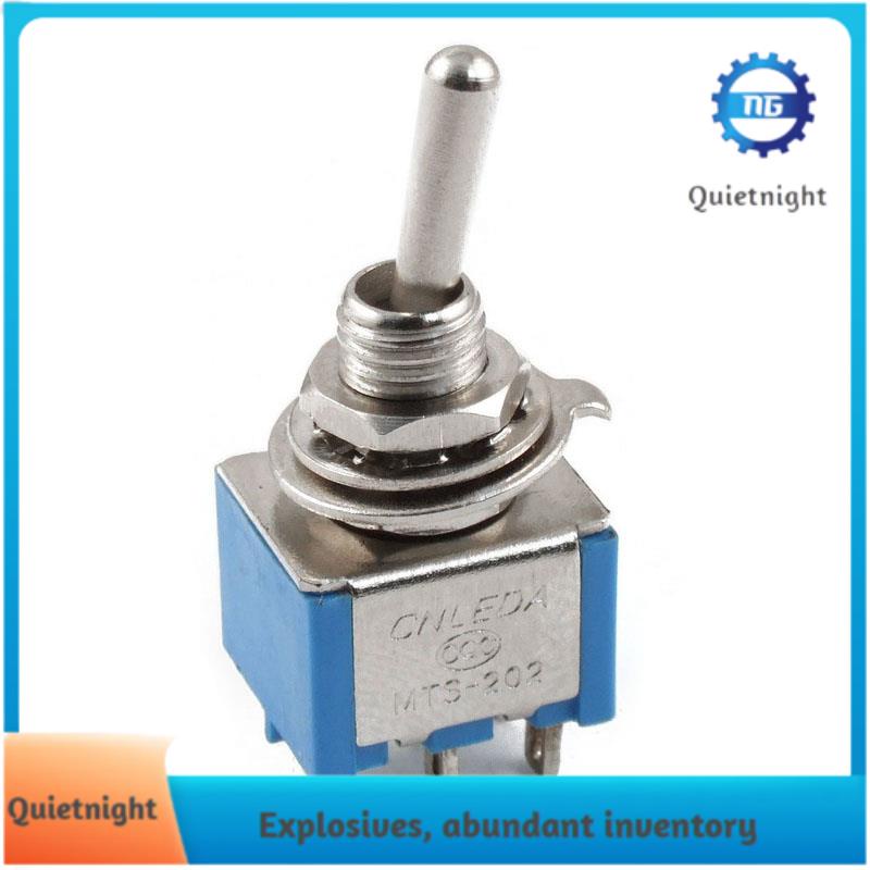 Interruptor Mini Toggle DPDT ON-ON - Palanca Plana 6 Pines Para Guitarra, Electrónica