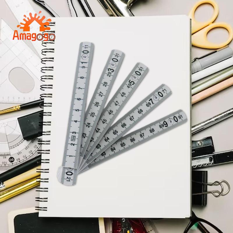 Amagogo Folding Stick Ruler Metric Measurement Folding Meter Stick for
