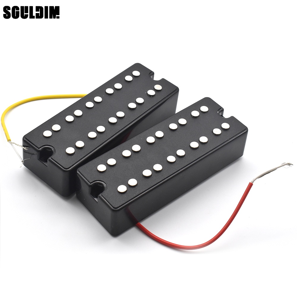 Black Open Sealed 5 String Bass Guitar Pickups Humbucker 2 Mounting ...