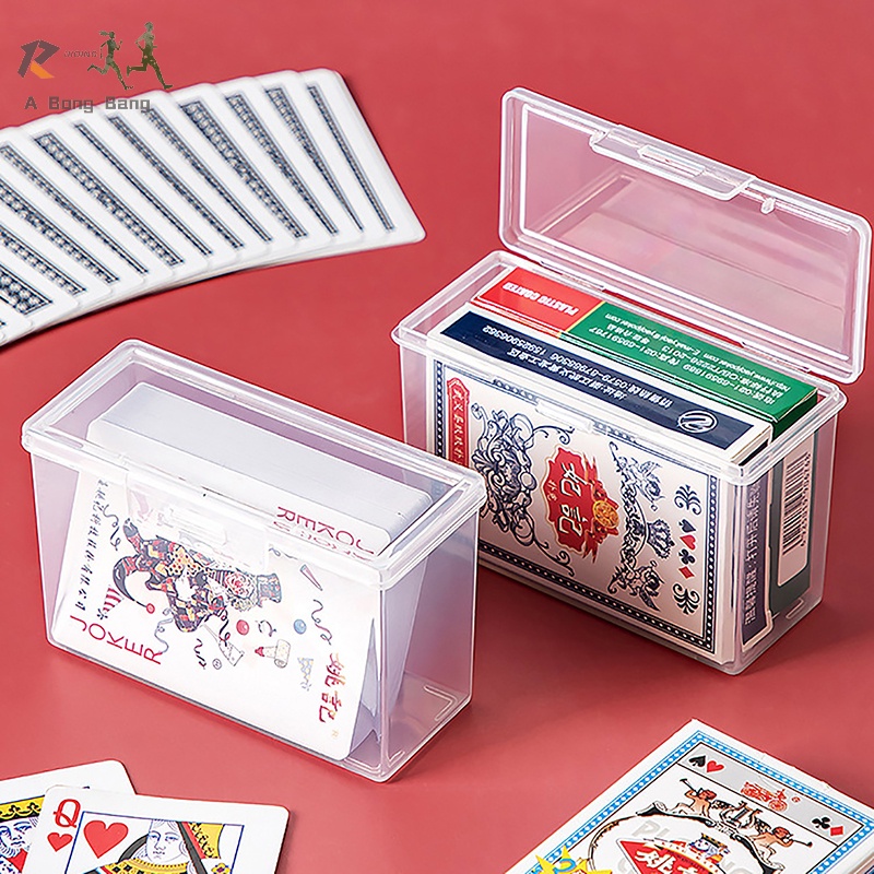 ABongBang New Transparent Plastic Boxes Playing Cards Container PP