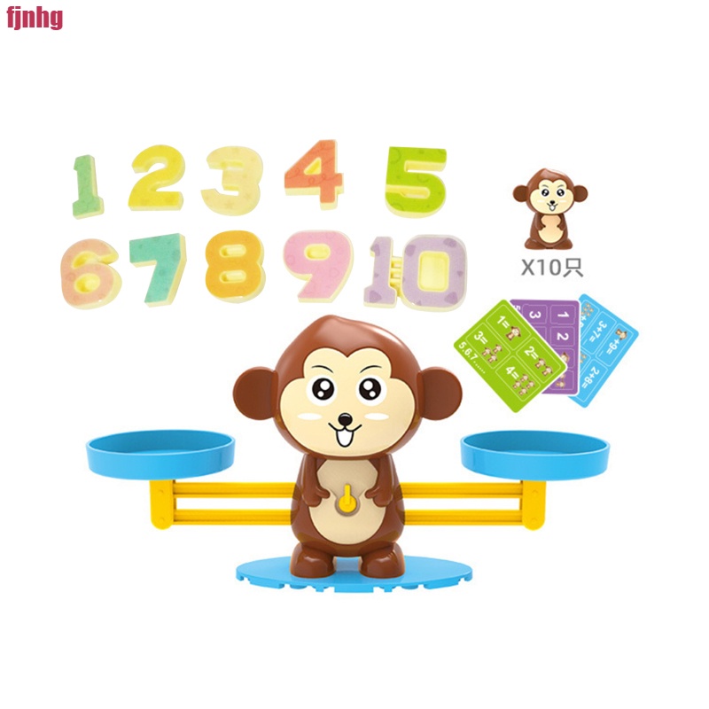Kids Early Learning Monkey Toy Educational Toy Math Balancing Scale ...