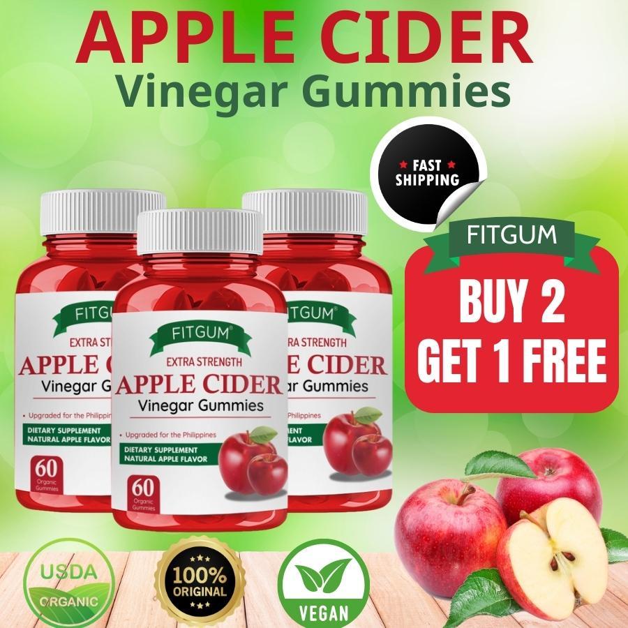 Fitgum Apple Cider Vinegar Gummies Original Apple Cider Vinegar Gummy Weight Loss Bears Candy 5489