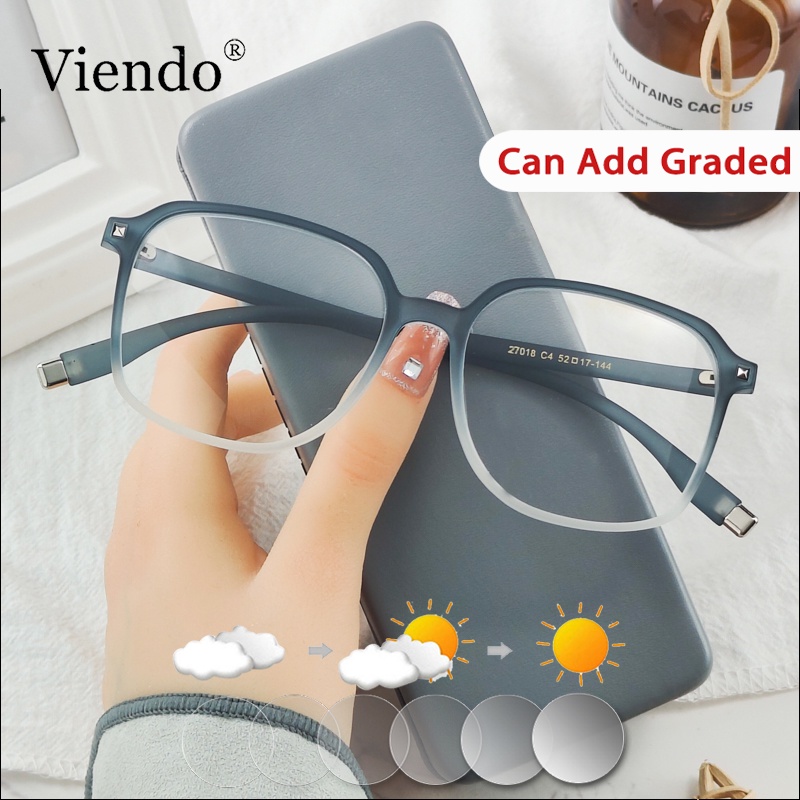 VIENDO Graded Photochromic Anti Radiation Computer Glasses With Grade ...