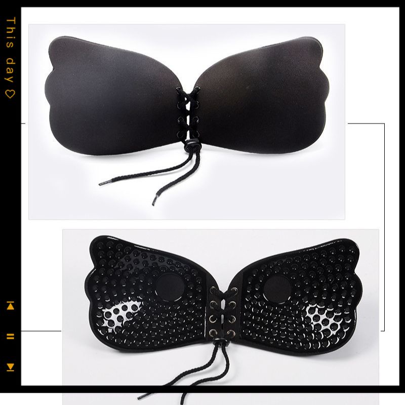 2023 Magic Push Up Bras Silicon Cup Adhesive Bra Strapless Invisible Nubra C-cup  Butterfly Backless