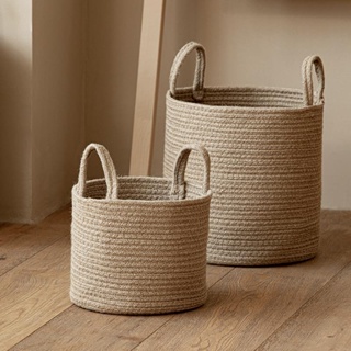 2pcs Woven Small Bamboo Baskets Storage Box For Desktop Sundries, Snack  Organization And Bedroom Decoration